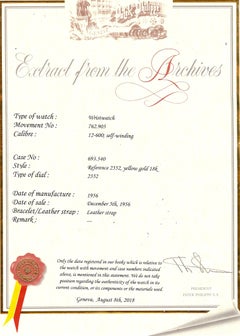 Patek Philippe Yellow Gold Disco Volante Original Dial Automatic Watch