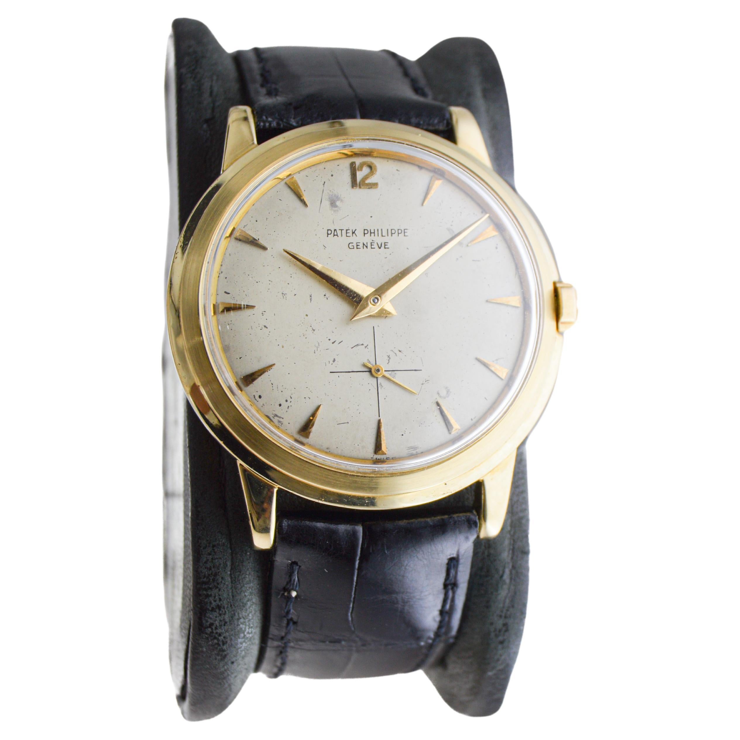 Patek Philippe Yellow Gold Disco Volante Original Dial Automatic Watch For Sale