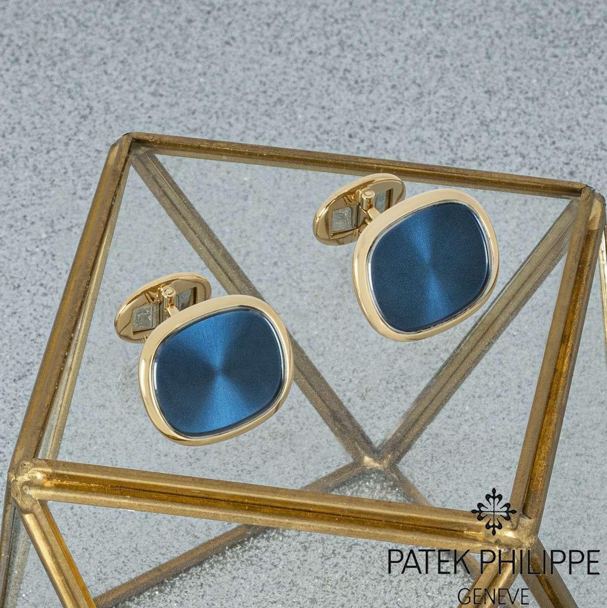 Patek Philippe Yellow Gold Ellipse Cufflinks For Sale 2