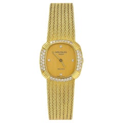 Reloj de pulsera Patek Philippe de oro amarillo de cuerda manual para señora