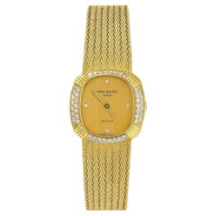Patek Philippe or jaune Montre-bracelet pour dames à remontage manuel