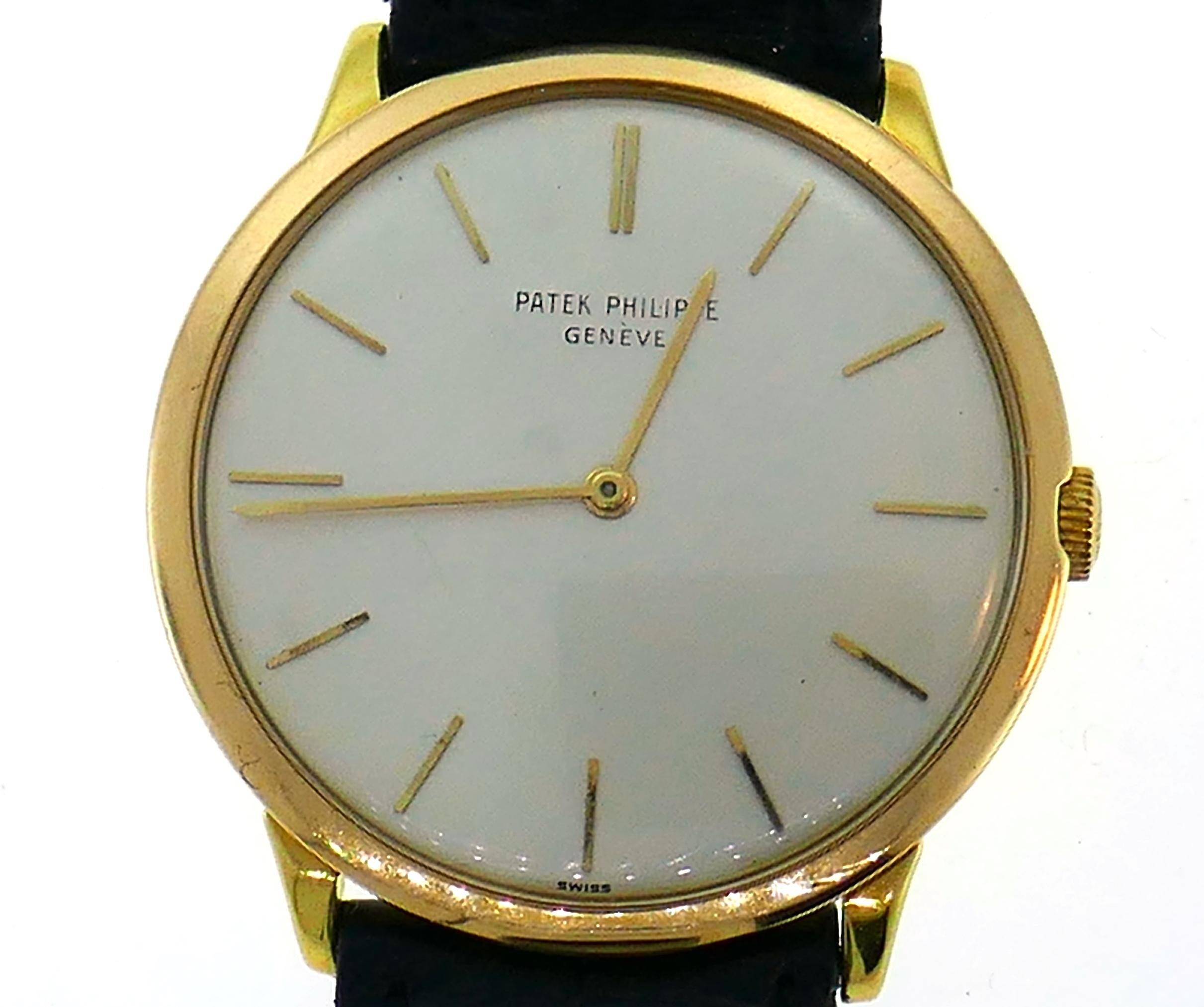 Patek Philippe Yellow Gold Manual Wind Wristwatch 2