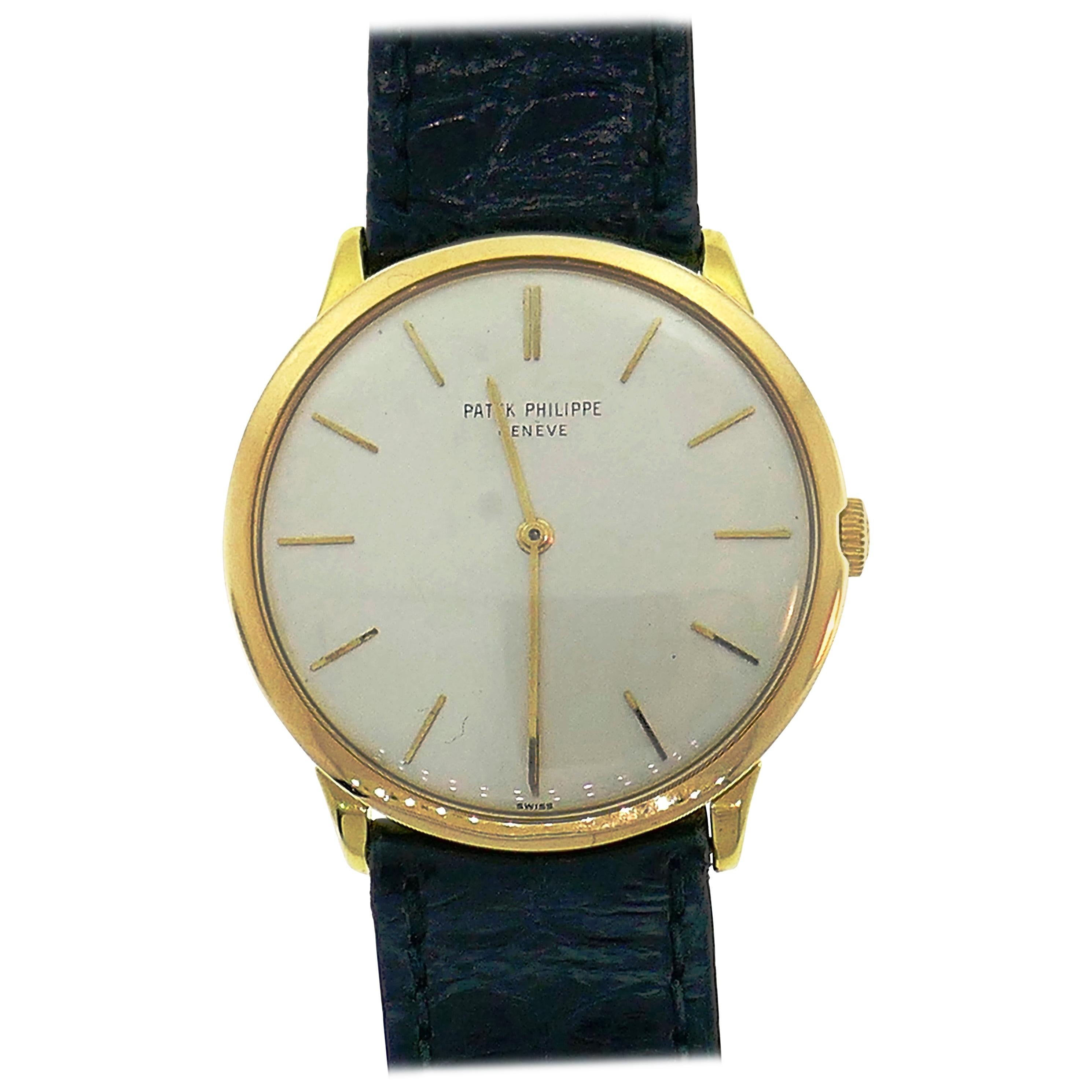 Patek Philippe Yellow Gold Manual Wind Wristwatch