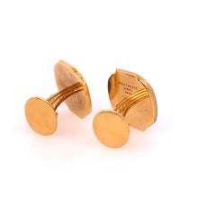 Patek Philippe Yellow Gold Nautilus Cufflinks