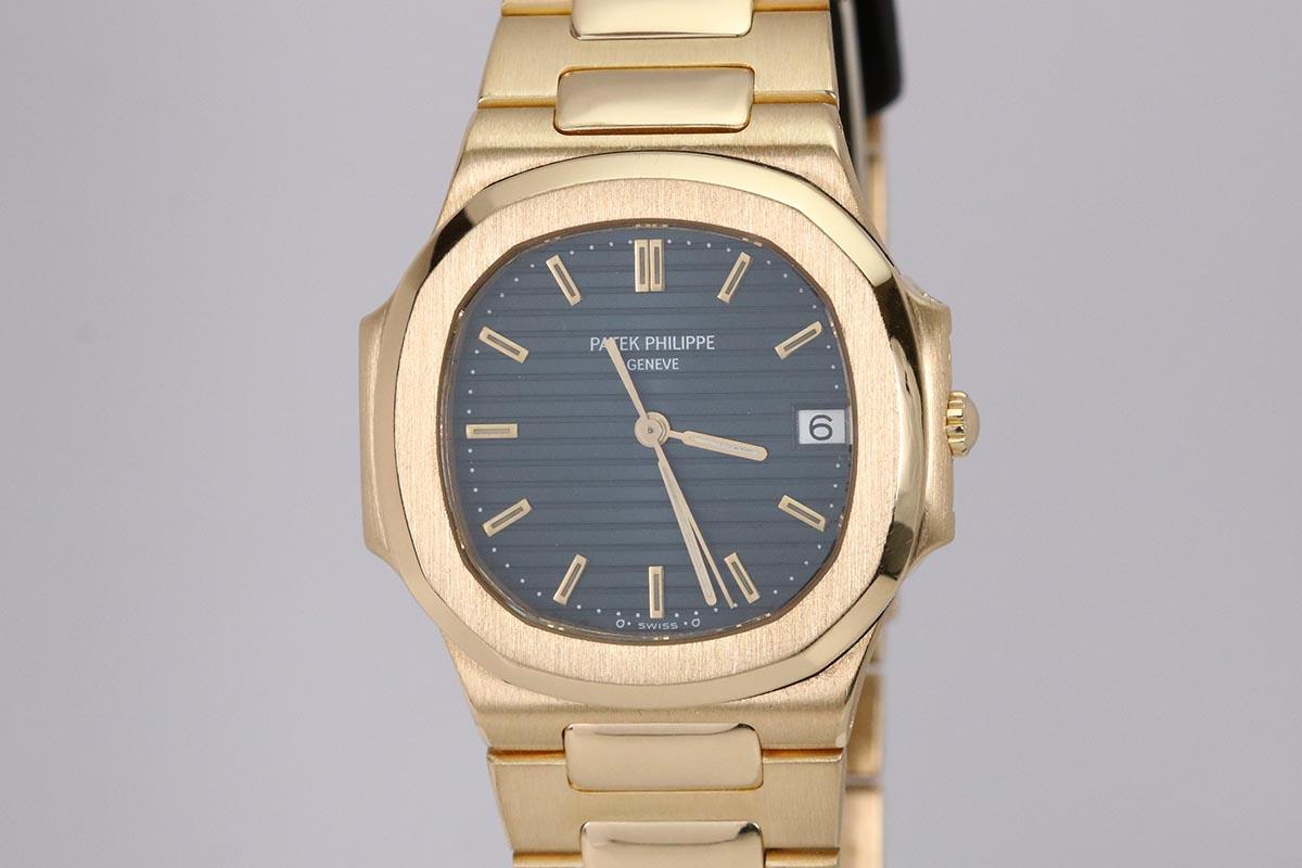 Women's or Men's Patek Philippe Yellow Gold Nautilus Quartz Wristwatch Ref 3900/1, circa 1990s