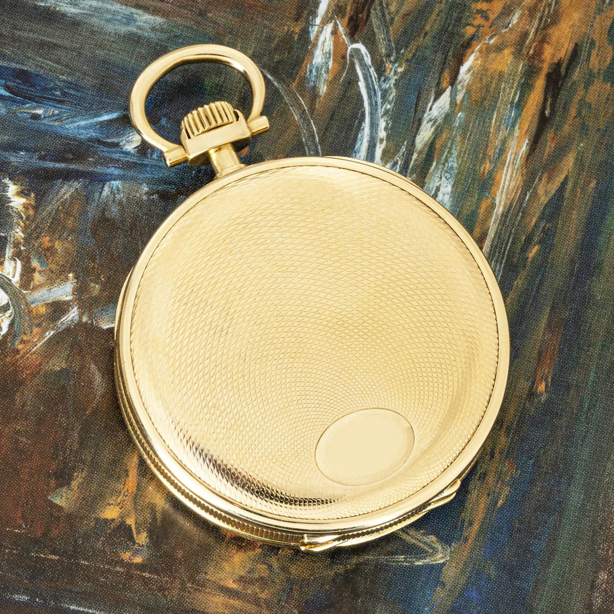 Patek Philippe Yellow Gold Open Face Pocket Watch C1910 4