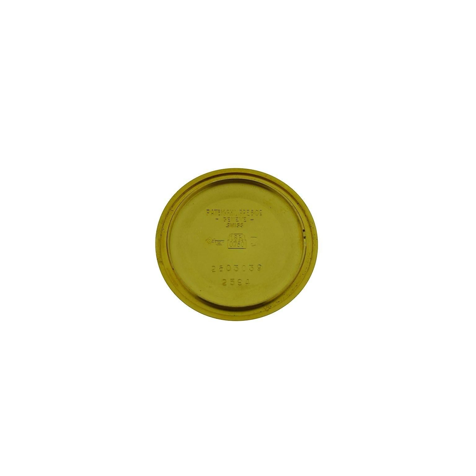 Patek Philippe Yellow Gold Original Florentine Bezel Manual Watch 2
