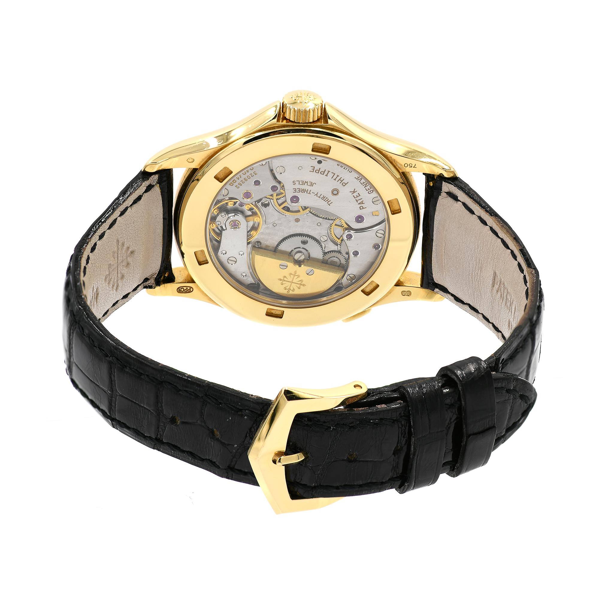 Men's Patek Philippe Yellow Gold World Time automatic Wristwatch Ref 5110J
