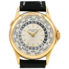 Patek Philippe Yellow Gold World Time automatic Wristwatch Ref 5110J