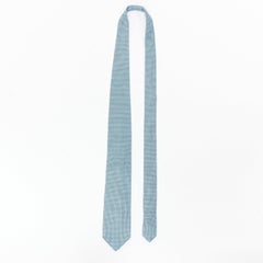 PATEK PHILLIPE 2011 100% Seide blau Gitter-Jacquard breite Kleid Krawatte