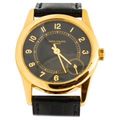Retro Patek Phillipe Calatrava 18 Karat Yellow Gold Pre-Owned Watch