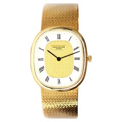 Patek Phillippe Golden Ellipse Watch in 18K Yellow Gold, Gents, Quartz, Vintage