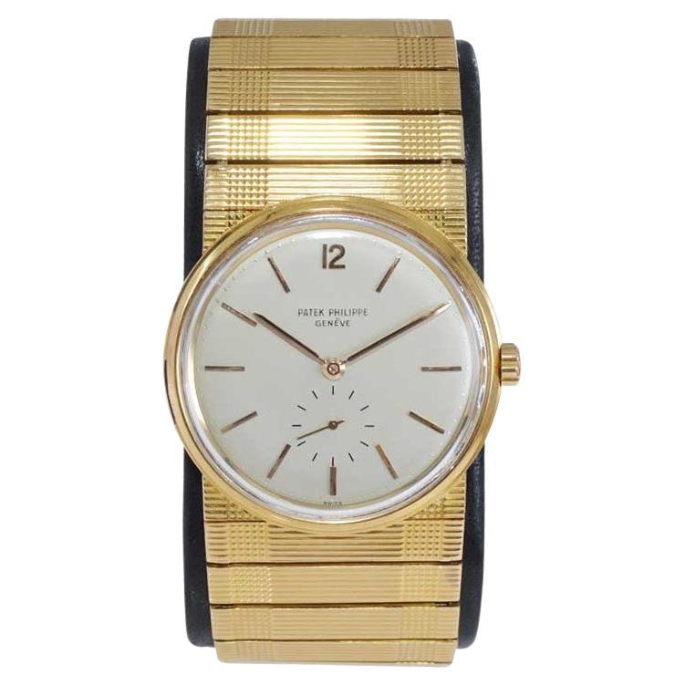 Patek Rose Gold Automatic Watch Ref 2584, circa 1956 For Sale