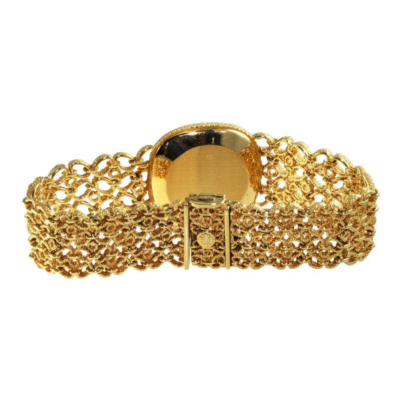 Patek Yellow Gold Ellipse Bracelet Watch circa 1980   For Sale 4