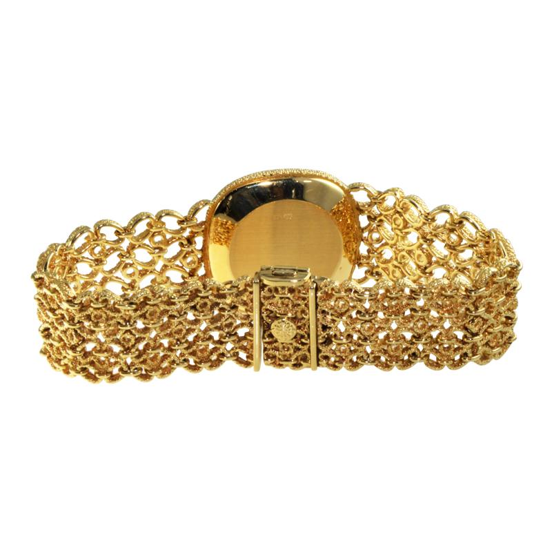 Patek Yellow Gold Ellipse Bracelet Watch circa 1980 4