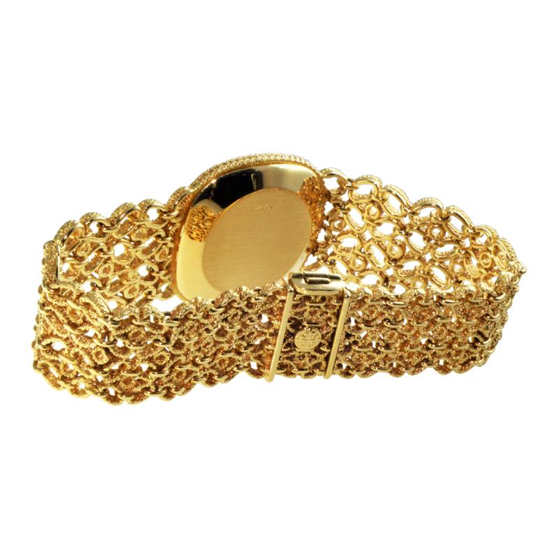 Patek Yellow Gold Ellipse Bracelet Watch circa 1980 5