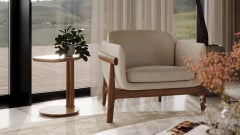 Patel Armchair - Mid-Century Modern Solid Wood & Premium Fabrics