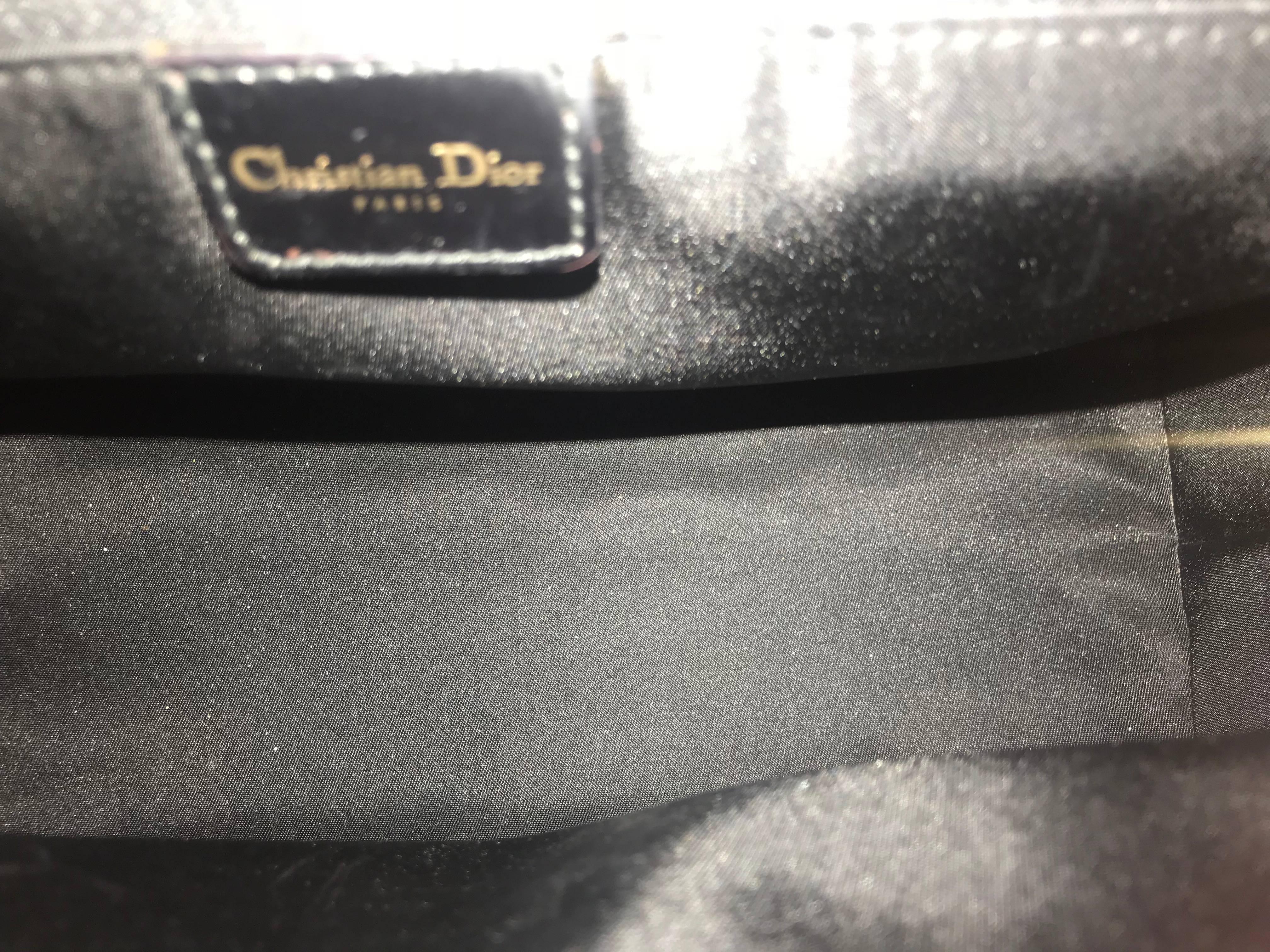 Lady Dior Black Patent leather Medium Bag 2