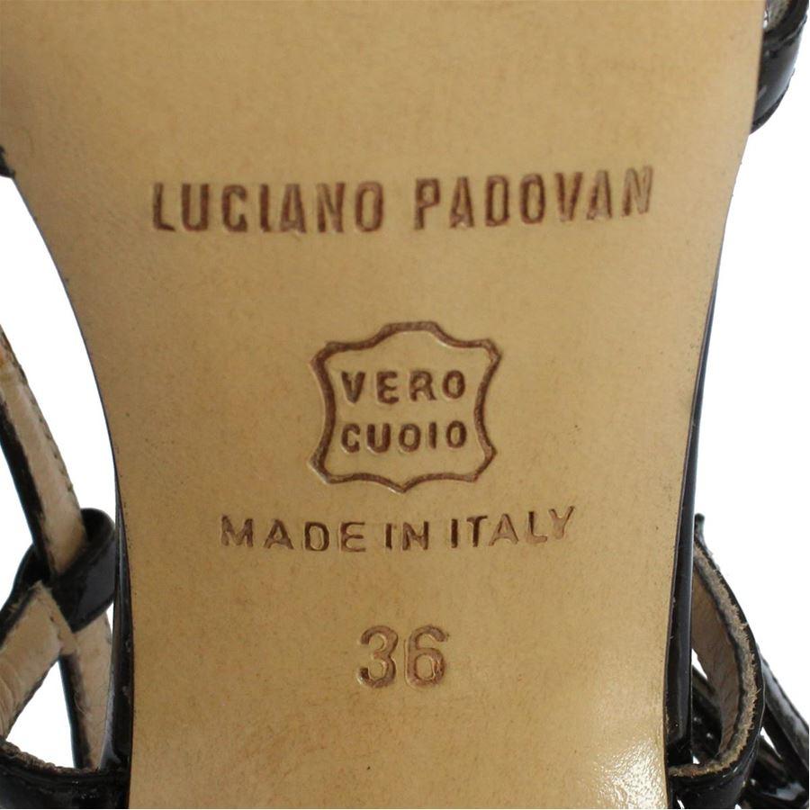 Women's Luciano Padovan Patent sandal size 36 For Sale
