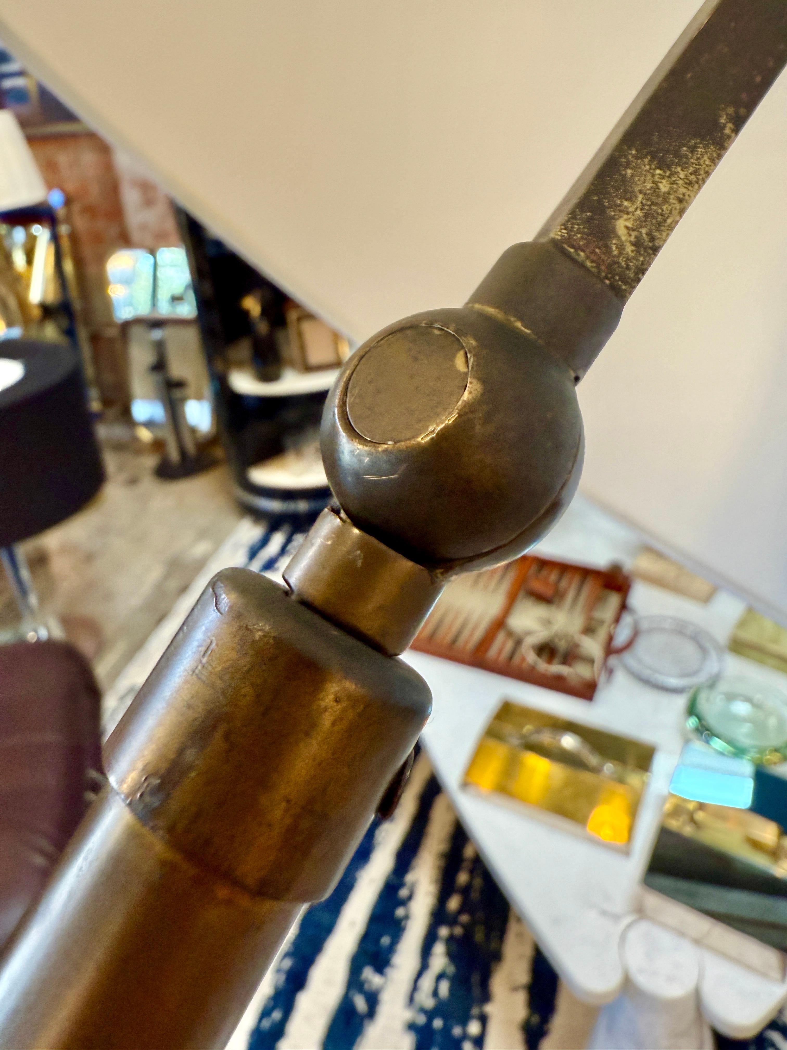 Patented Adjustable Brass Floor Lamp by Angelo Lelli for Arredoluce, Italy, 1950 For Sale 4