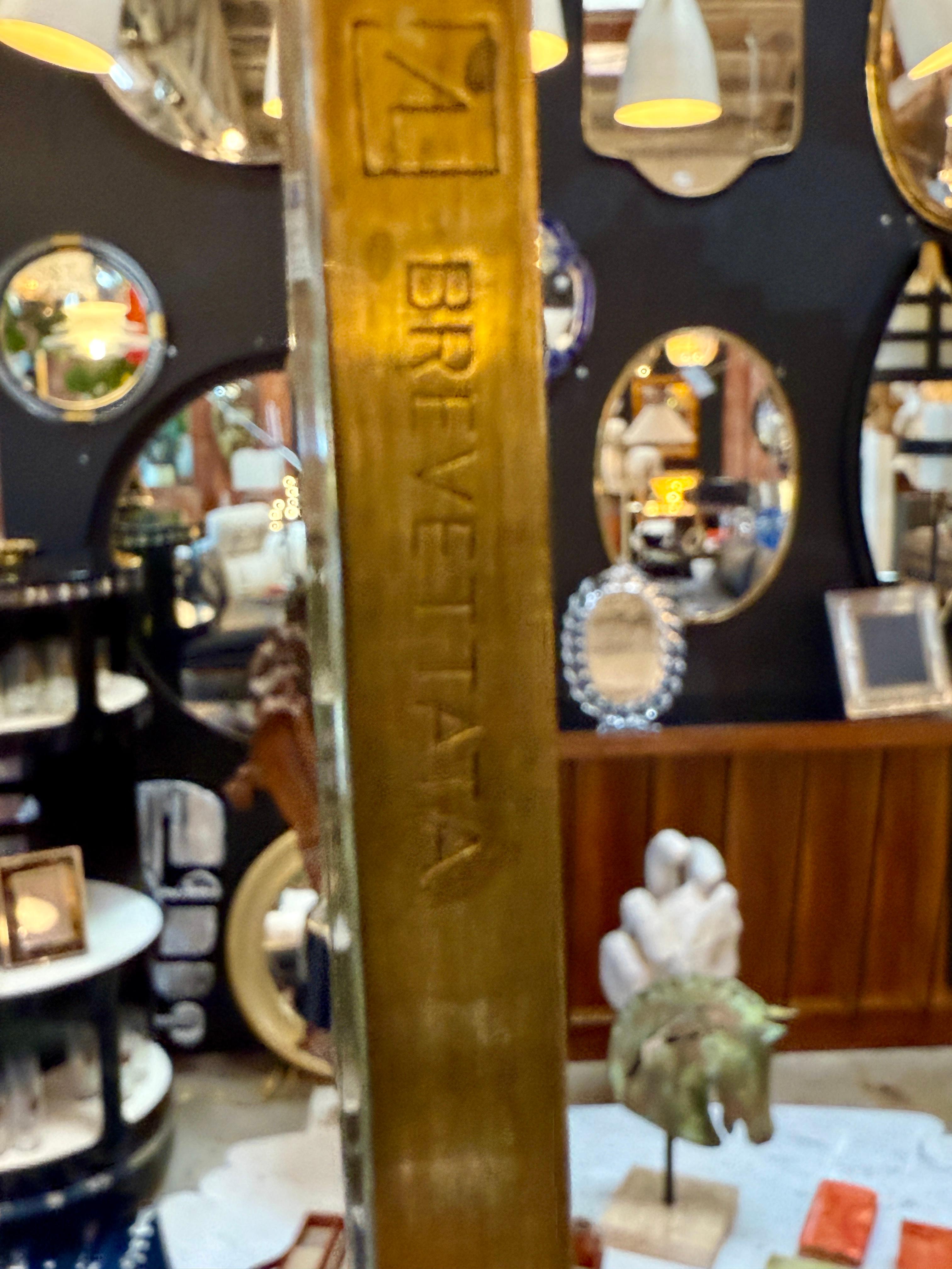 Modern Patented Adjustable Brass Floor Lamp by Angelo Lelli for Arredoluce, Italy, 1950 For Sale