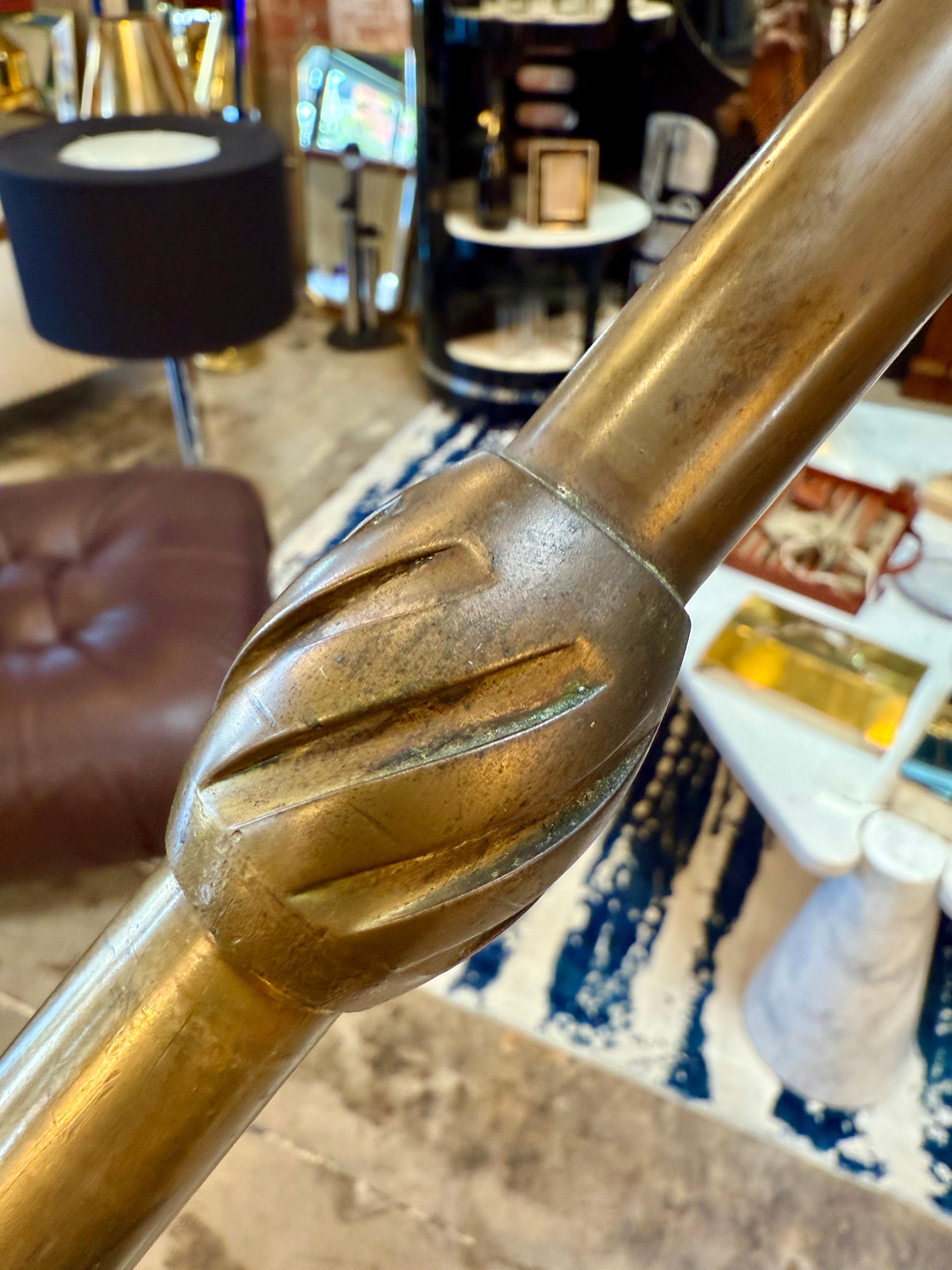 Patented Adjustable Brass Floor Lamp by Angelo Lelli for Arredoluce, Italy, 1950 For Sale 3