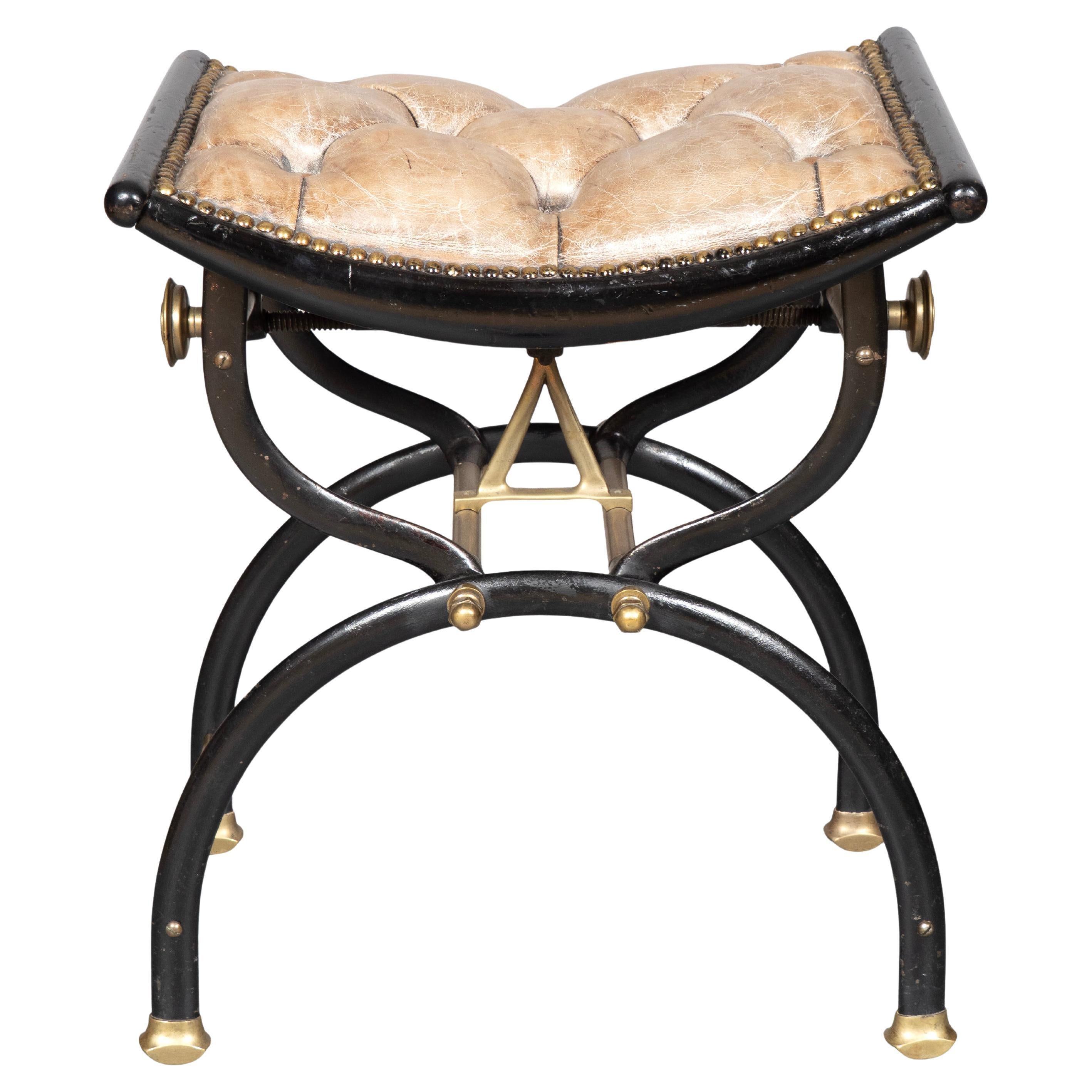 Patentierte C.H. Hare 
Söhne Verstellbarer Klavierhocker