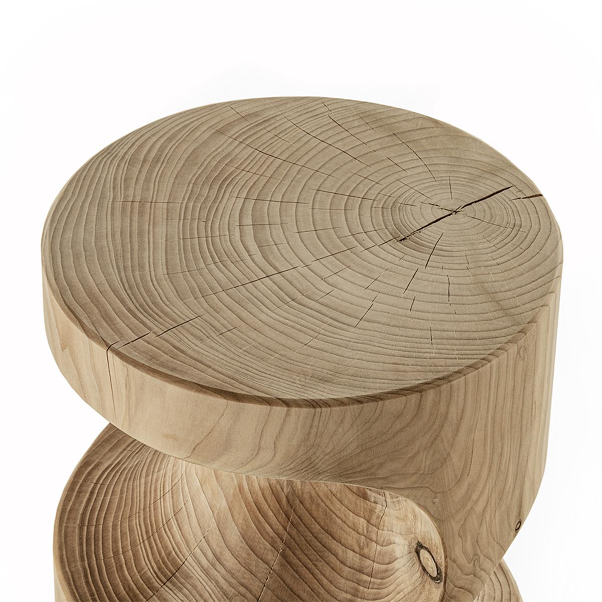 Contemporary Pathfinder Cedar Stool For Sale