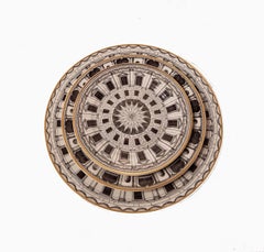 Teilweise Satz von 9 Pieces Fornasetti für Rosenthal Palladiana Pattern Teller