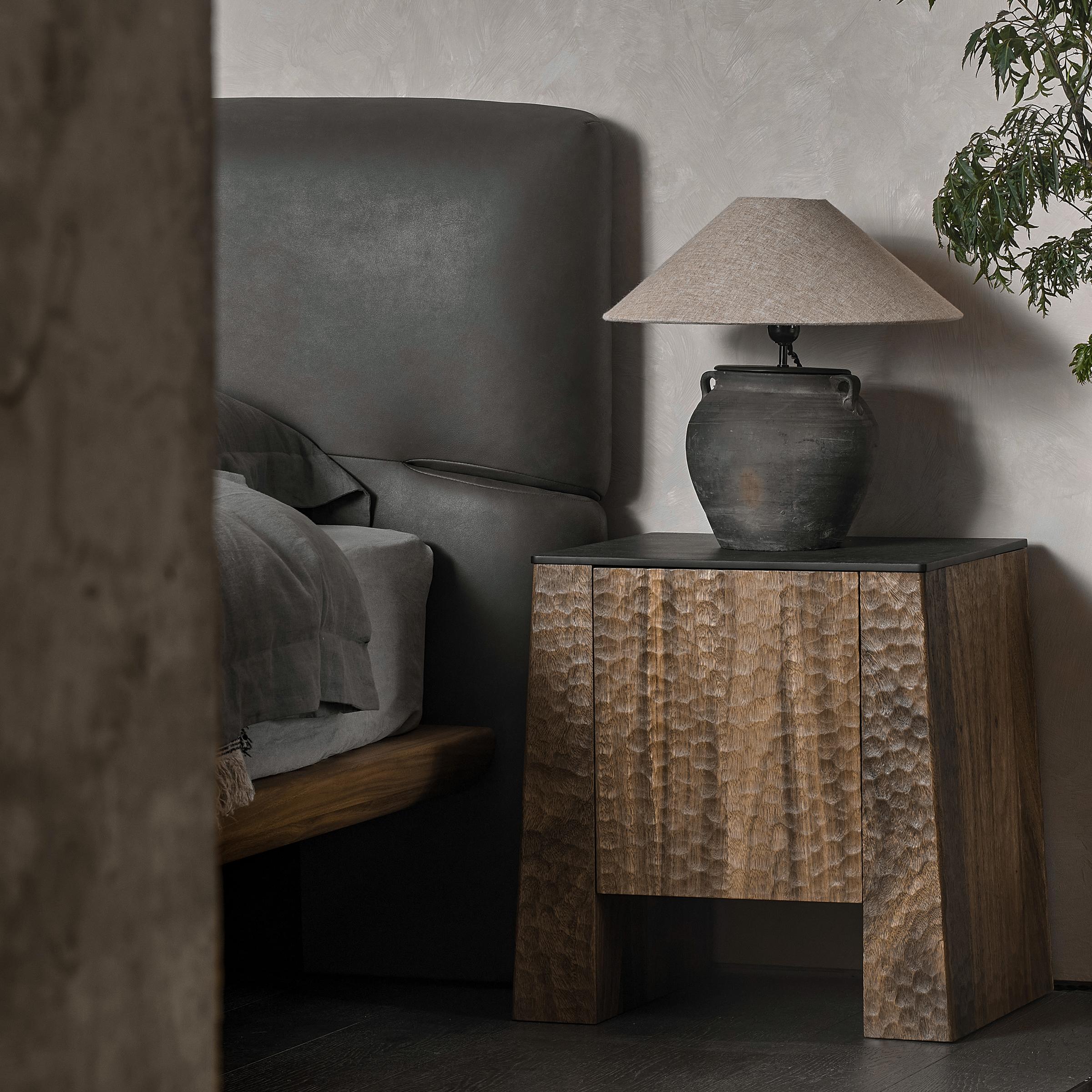 Patina Bedside Table by DAaZ
Dimensions: D 40 x W 50.6 x H 50.9 cm.
Materials: Albizzia wood.


DAaZ Furniture honors the spirit of adventure. We embrace the escape of the ordinary and revel in the magic that’s found in the unexpected. Our artistic