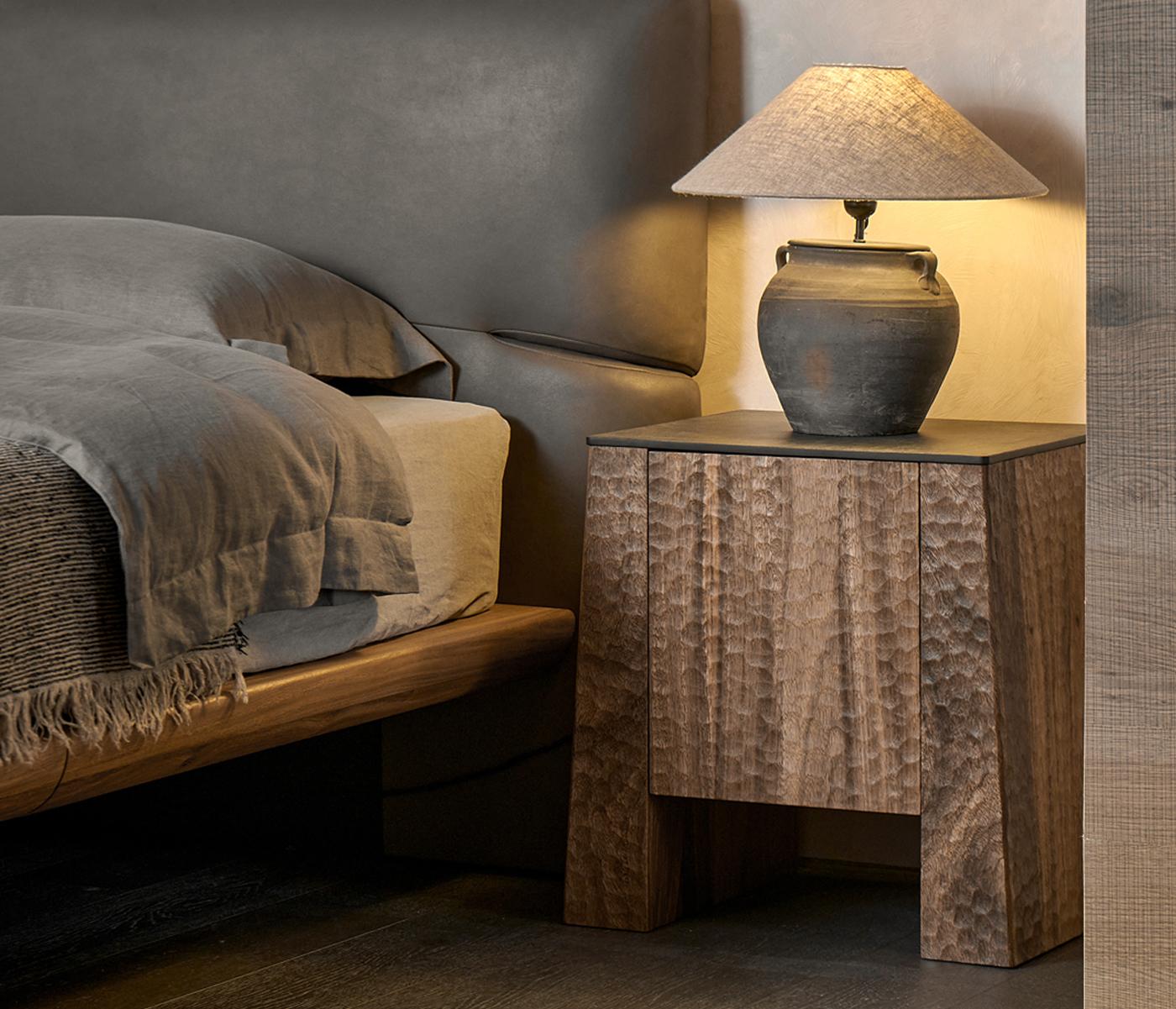 Post-Modern Patina Bedside Table by DAaZ For Sale