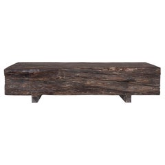 Patina Finish Lychee Wood Couchtisch