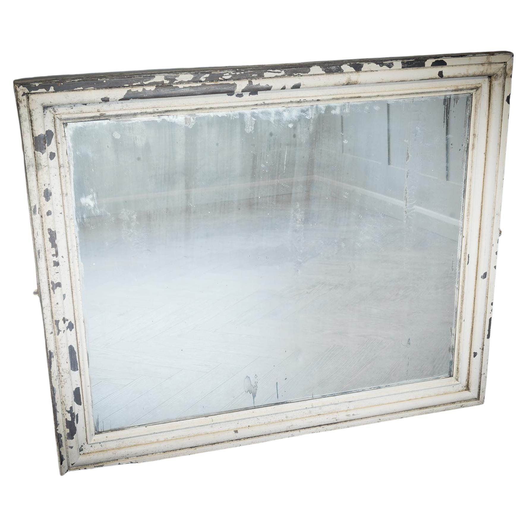 Patina Framed Mirror For Sale
