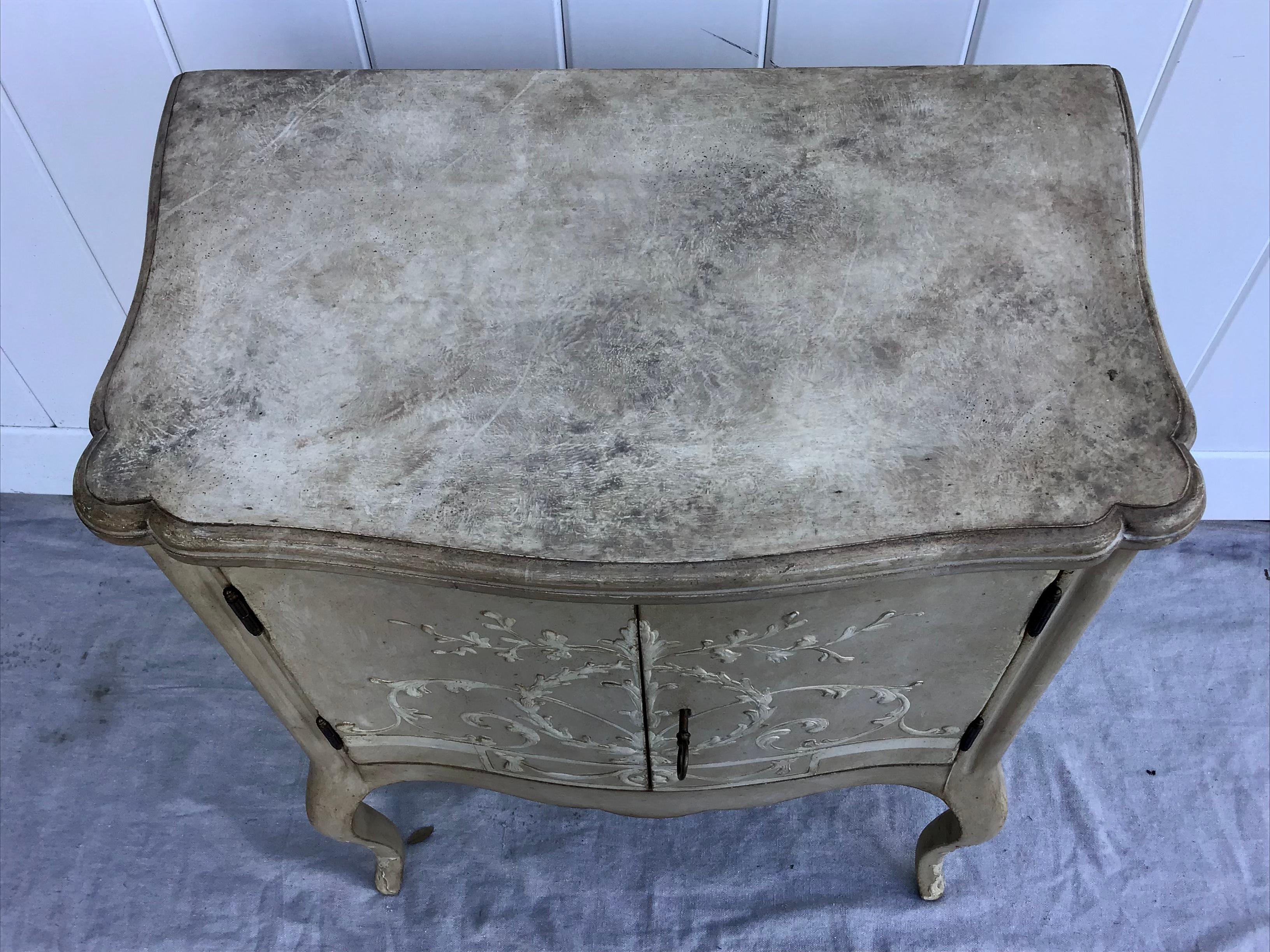 20th Century Patina Furniture Co. Italian Style Side Table