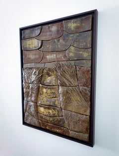 Murale in ceramica “Patina II” di Audrey Vo Van