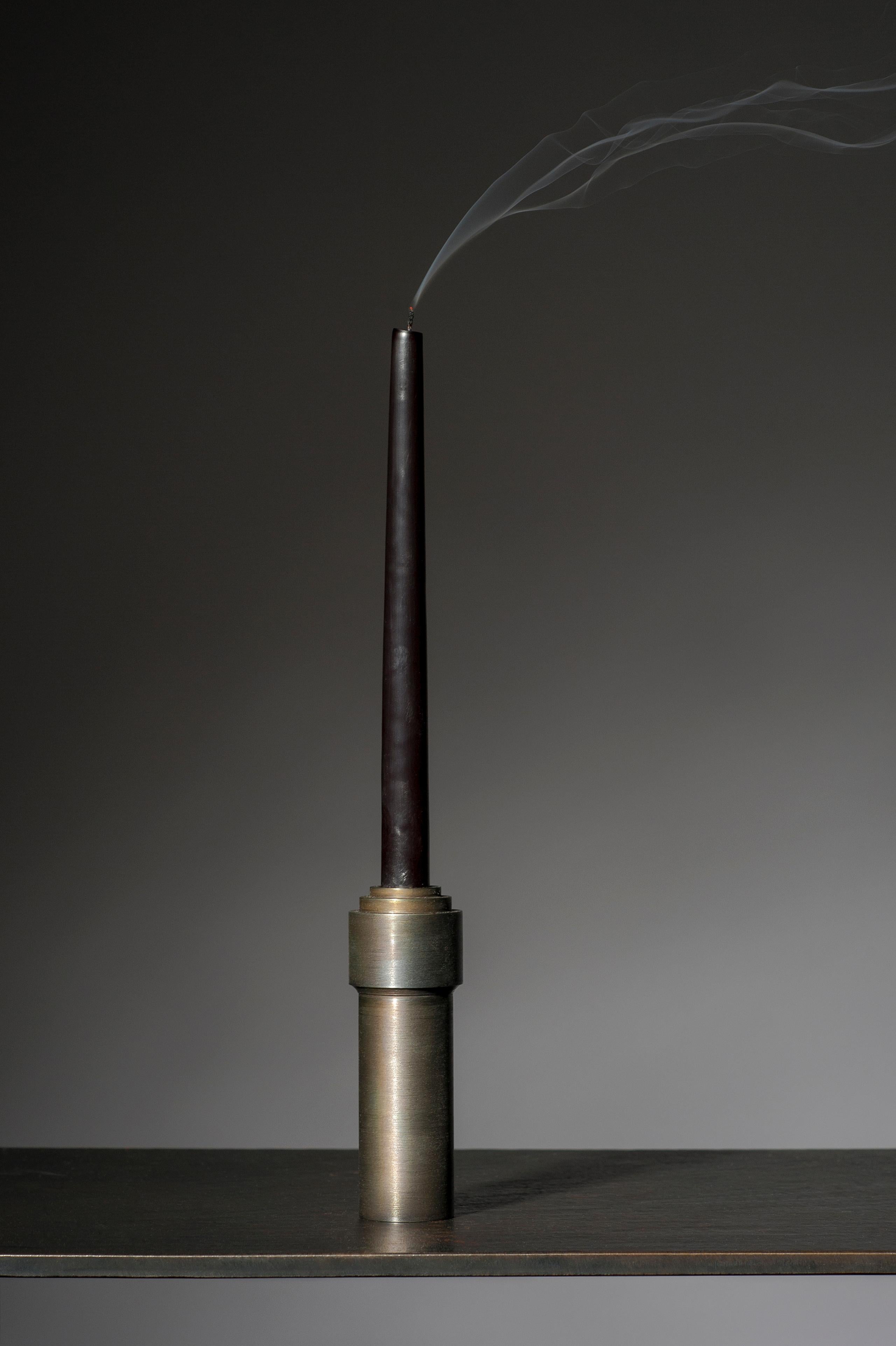 Patina on Steel Candlestick by Lukasz Friedrich 1