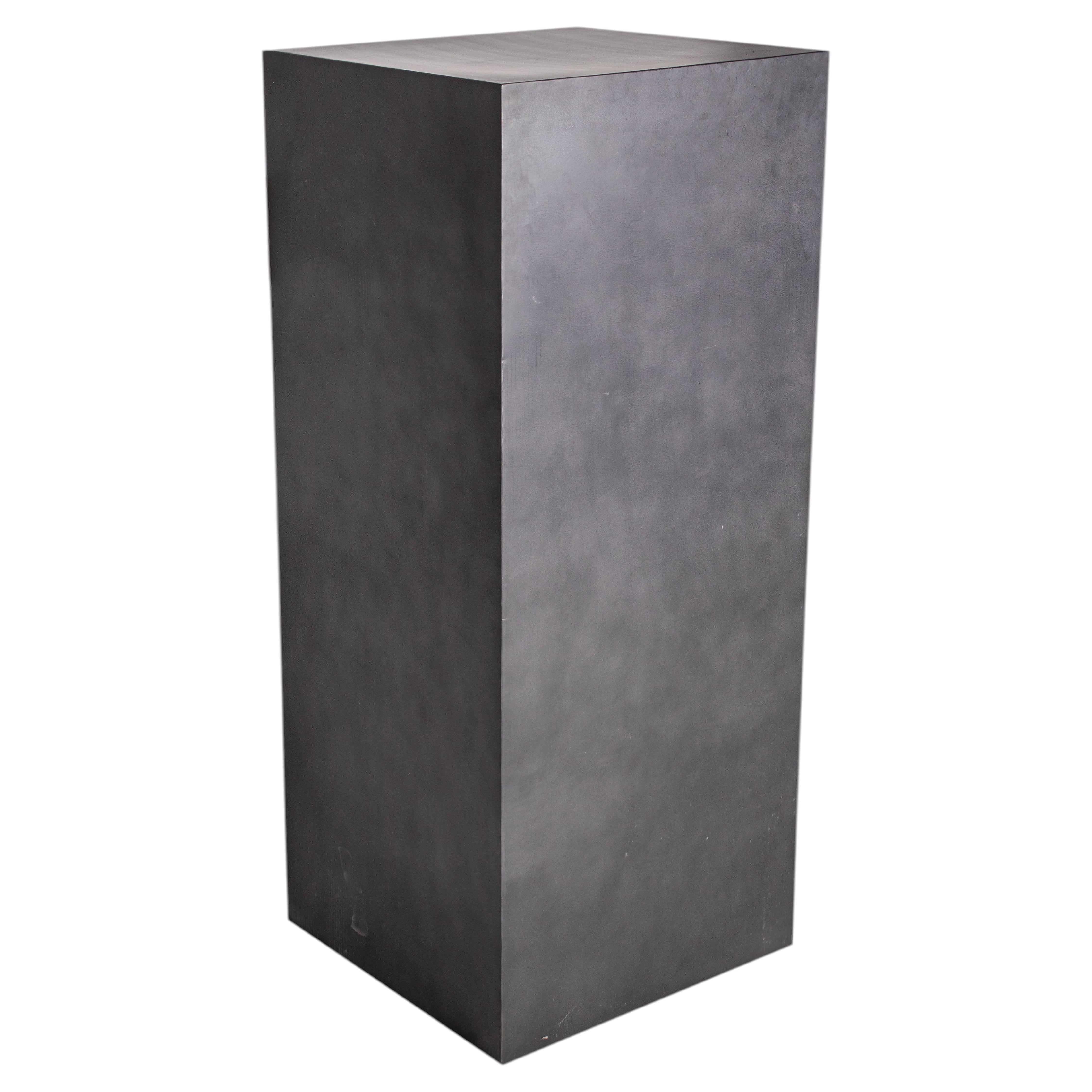 Patina Steel Display Pedestal For Sale