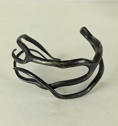 Patinaed Sterling Branch Cuff, Annette Ferdinandsen