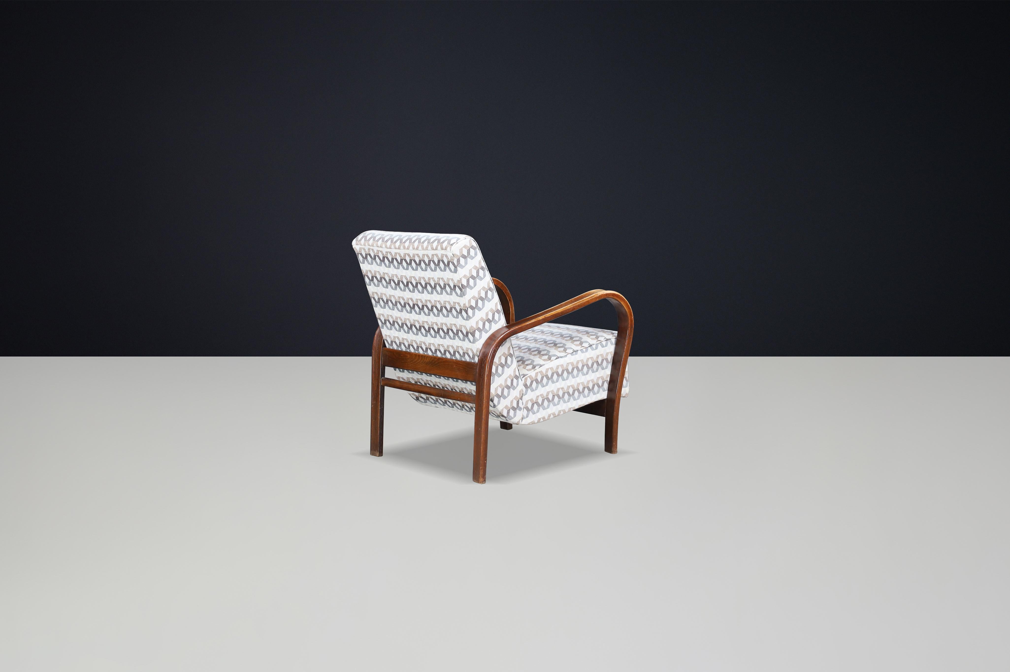 Tchèque Chaises longues tchèques patinées des années 1930 par Koželka & Kropáček. en vente