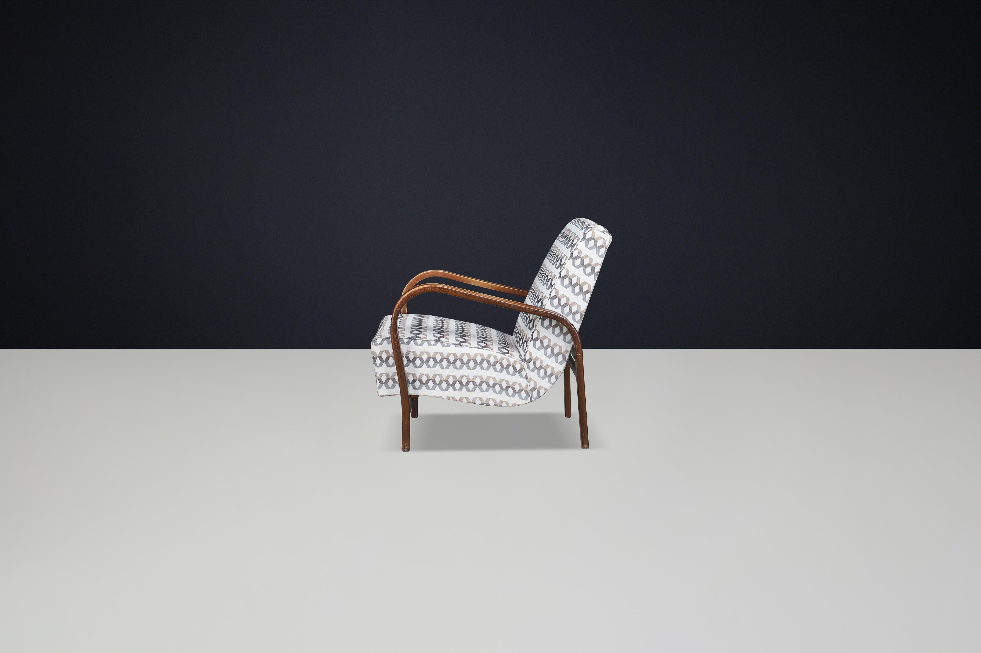 Chaises longues tchèques patinées des années 1930 par Koželka & Kropáček. en vente 1