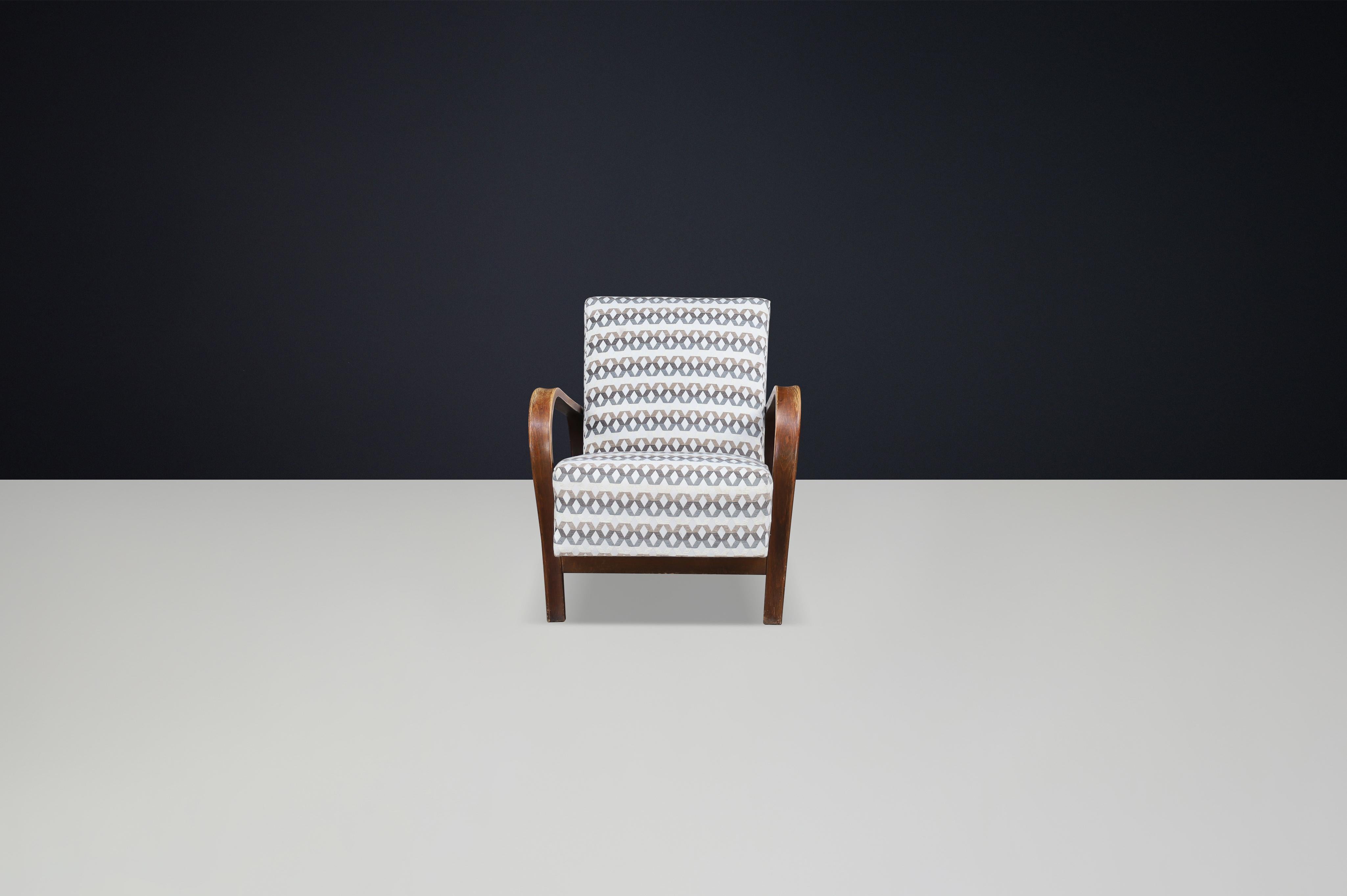 Chaises longues tchèques patinées des années 1930 par Koželka & Kropáček. en vente 2