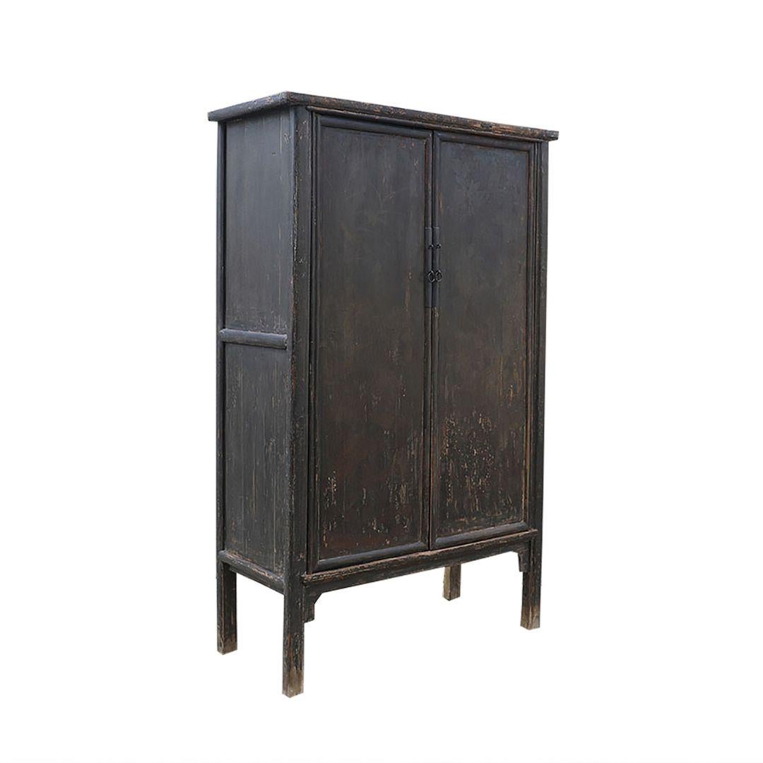 Chinese Patinated 19th Century Wooden Cabinet from Shanxi Province For Sale