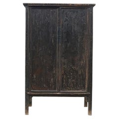 Patinierter Holzschrank aus der Shanxi- Provinz, 19. Jahrhundert