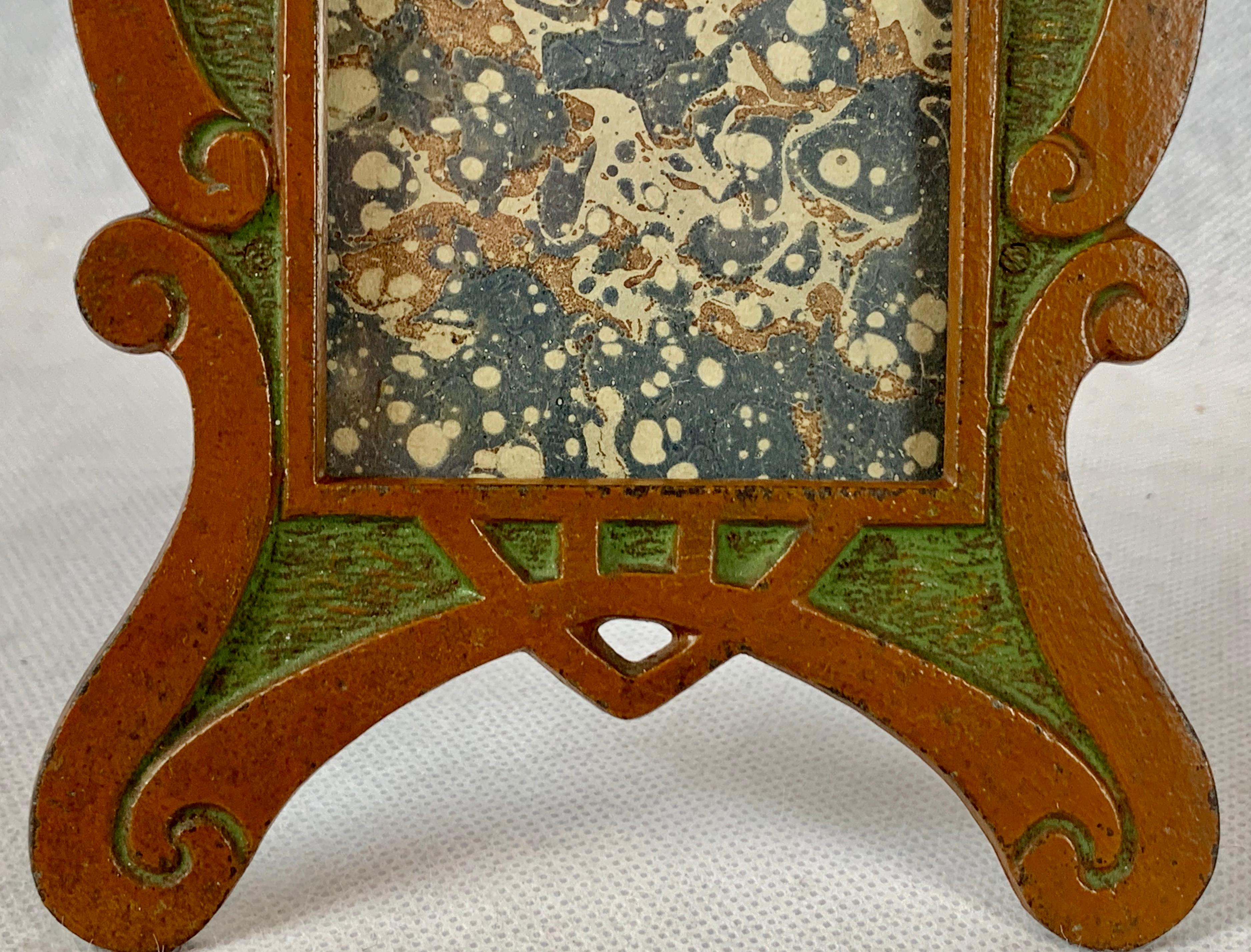 Enameled Art Nouveau Photo/Picture Frame