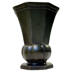 Patinated Art Deco Vase by Just Andersen, 1930s
