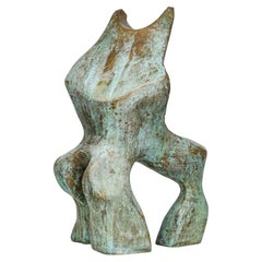 Scultura biomorfa in bronzo patinato di Jacob Hordijk, anni '90