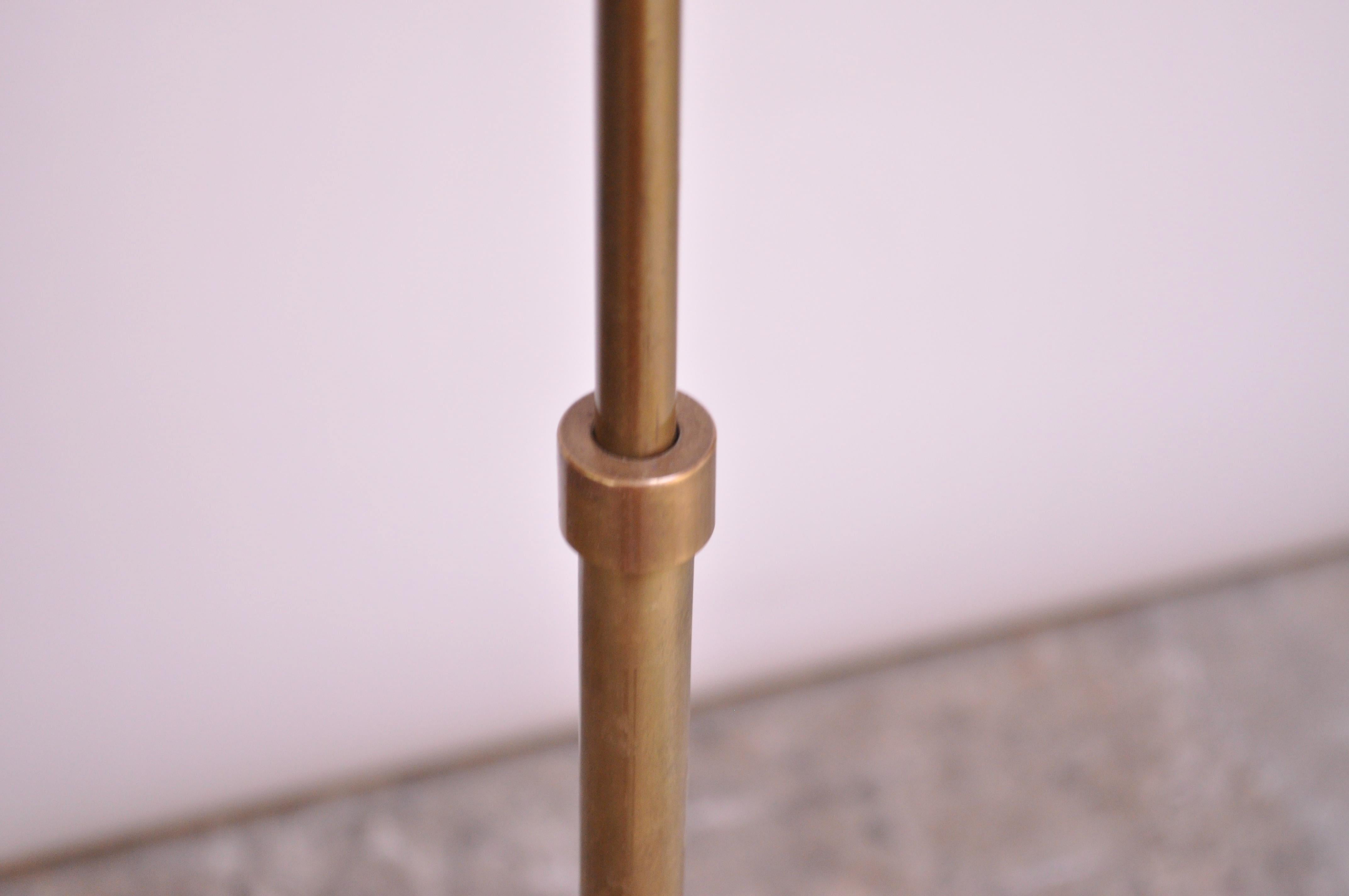 Patinated Brass Adjustable Floor Lamp by Chapman 10