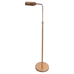 Retro Patinated Brass Adjustable Floor Lamp by Chapman