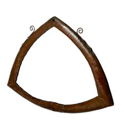 Patinated Brass Art Deco Amsterdamse School Mirror, 1920s