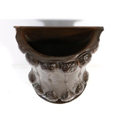 Patinated Brass Arts & Crafts Art Nouveau Umbrella Stand, 1900s